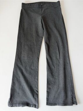 Y2K Low-Rise Flare Leggings Old Navy Vintage Charcoal Gray Stretch Yoga Pants S